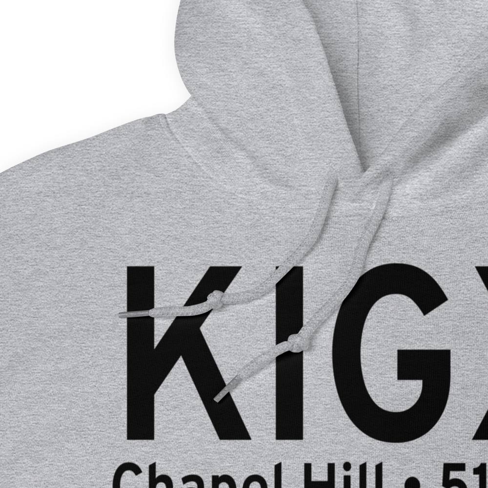 Horace Williams Airport (KIGX) ICAO Hoodie Sweatshirt 