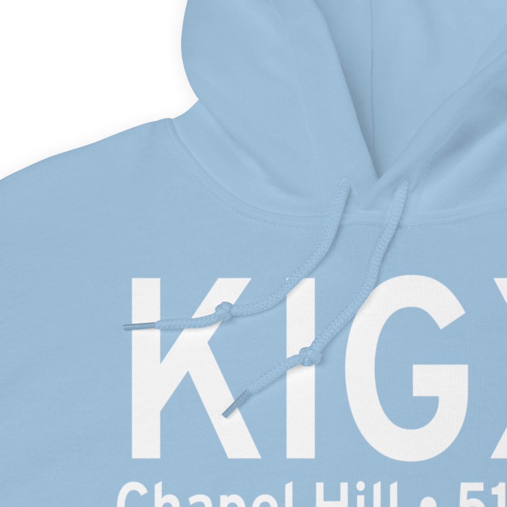 Horace Williams Airport (KIGX) ICAO Hoodie Sweatshirt 