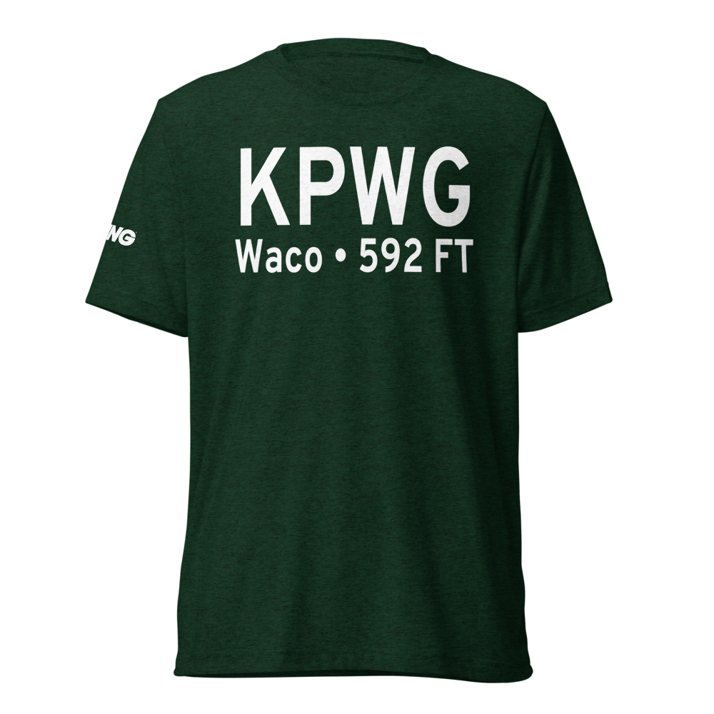 McGregor Executive Airport (KPWG) ICAO Tri-blend T-Shirt 