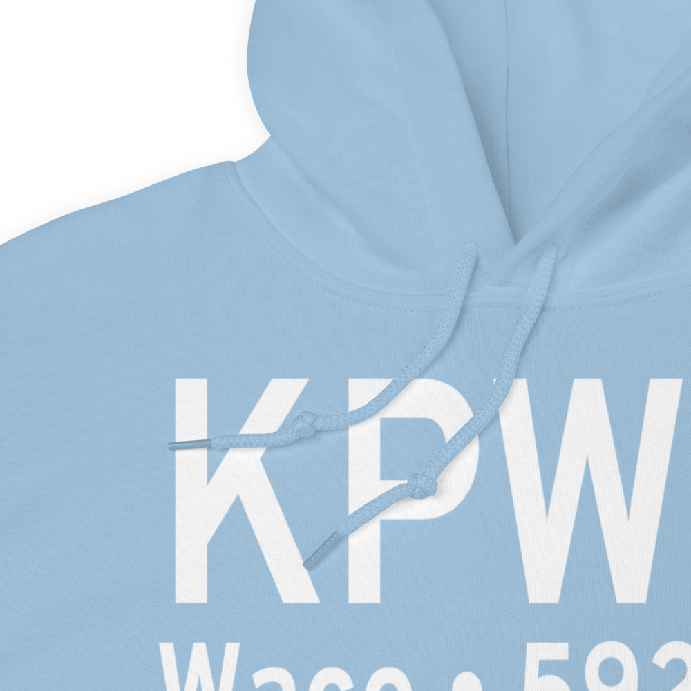 McGregor Executive Airport (KPWG) ICAO Hoodie Sweatshirt 