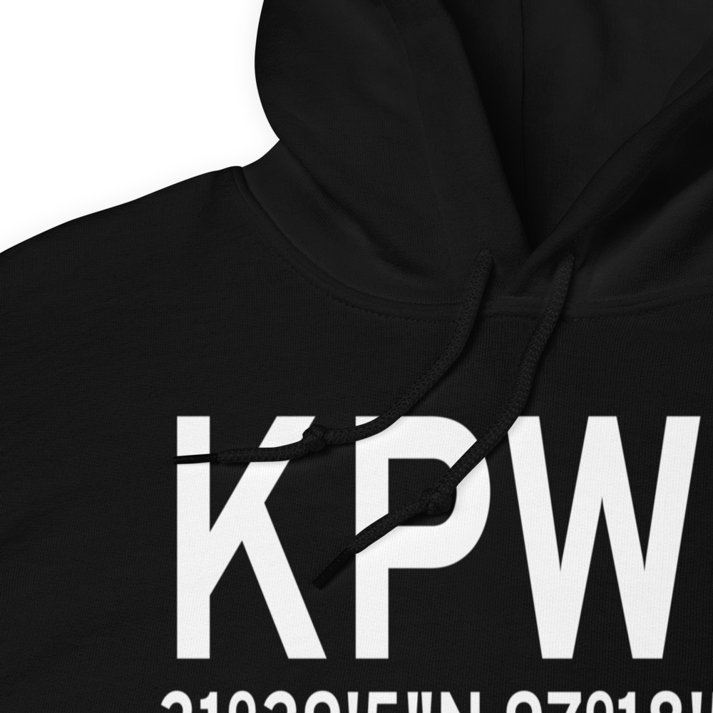 McGregor Executive Airport (KPWG) ICAO Hoodie Sweatshirt 