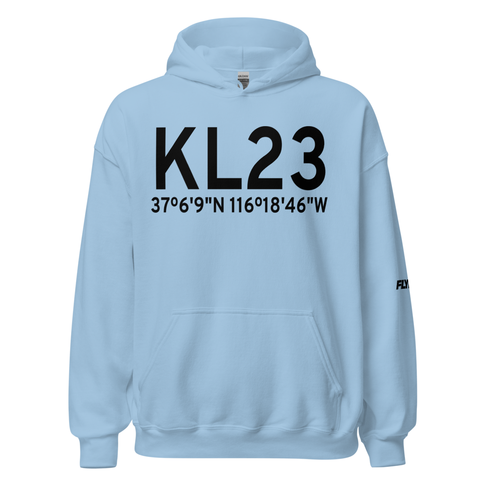 Pahute Mesa Airstrip (KL23) ICAO Hoodie Sweatshirt 