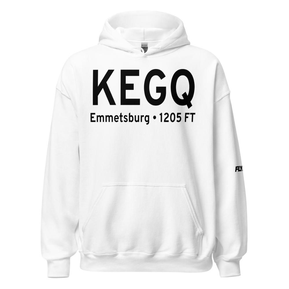Emmetsburg Municipal Airport (KEGQ) ICAO Hoodie Sweatshirt 