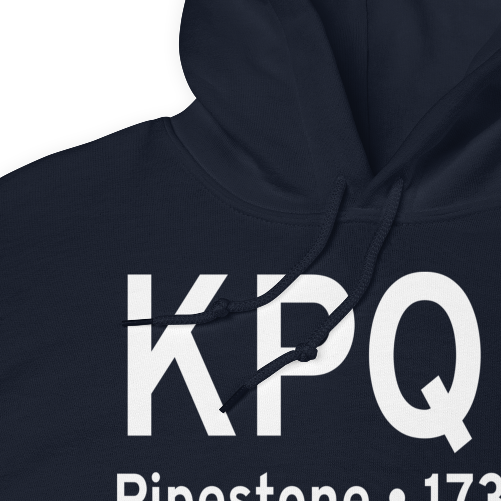Pipestone Municipal Airport (KPQN) ICAO Hoodie Sweatshirt 