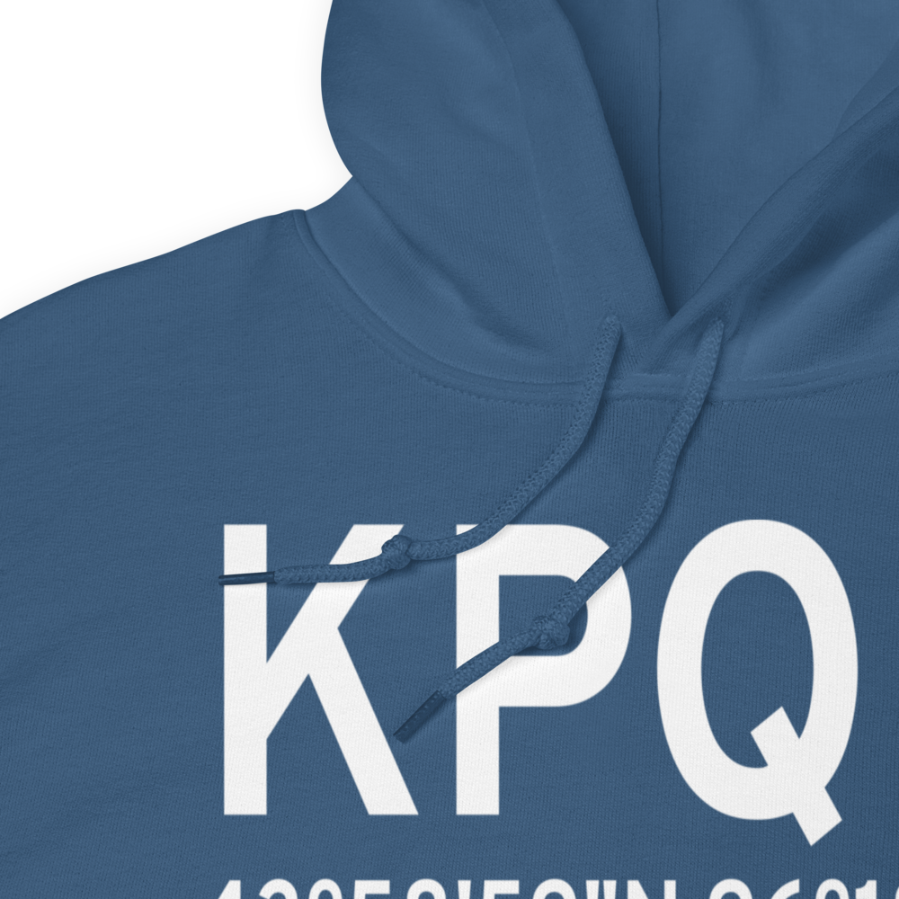 Pipestone Municipal Airport (KPQN) ICAO Hoodie Sweatshirt 