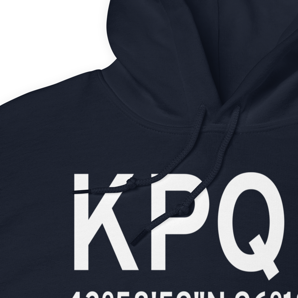 Pipestone Municipal Airport (KPQN) ICAO Hoodie Sweatshirt 