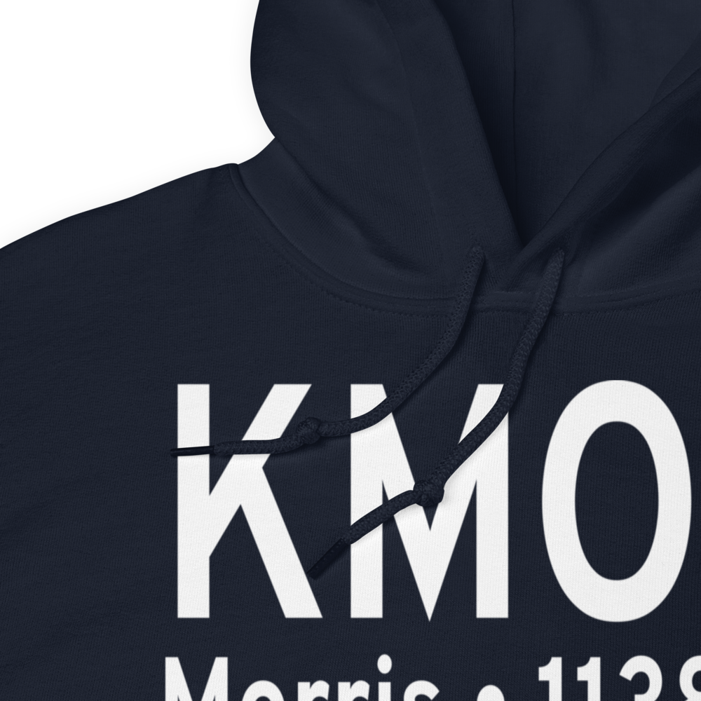 Morris Municipal - Charlie Schmidt Airport (KMOX) ICAO Hoodie Sweatshirt 