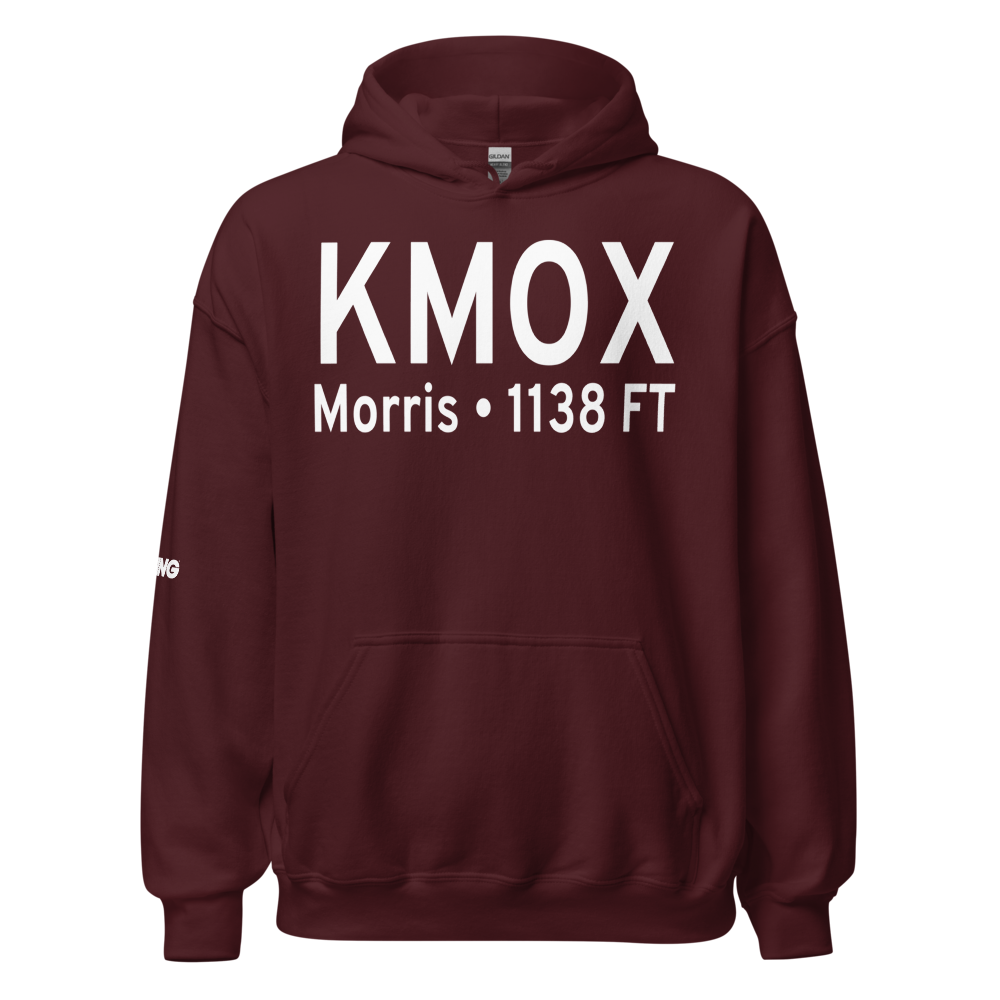 Morris Municipal - Charlie Schmidt Airport (KMOX) ICAO Hoodie Sweatshirt 
