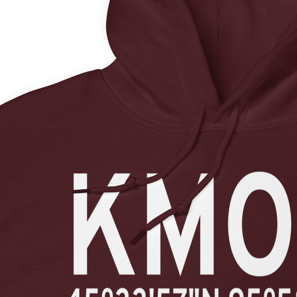 Morris Municipal - Charlie Schmidt Airport (KMOX) ICAO Hoodie Sweatshirt 