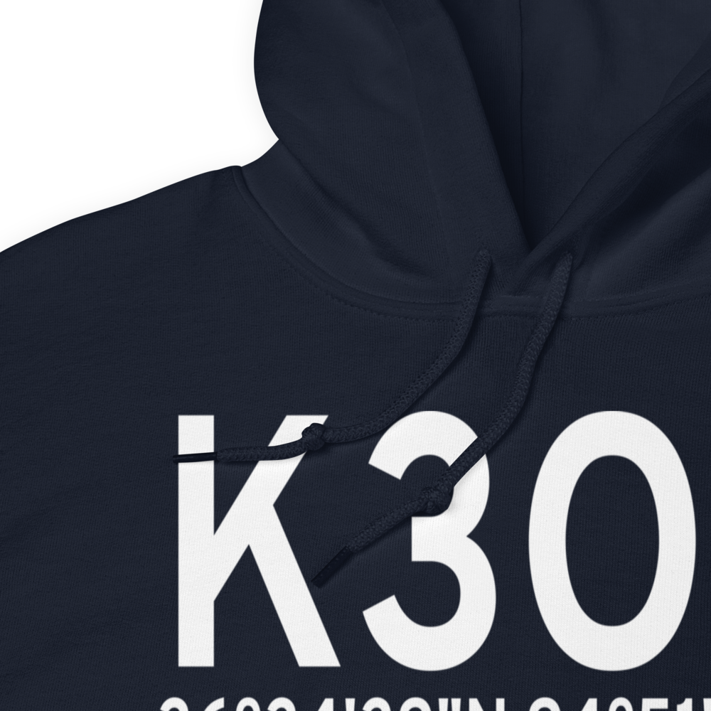 Grand Lake Regional Airport (K3O9) ICAO Hoodie Sweatshirt 