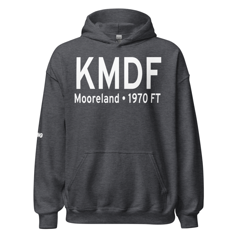 Mooreland Municipal Airport (KMDF) ICAO Hoodie Sweatshirt 