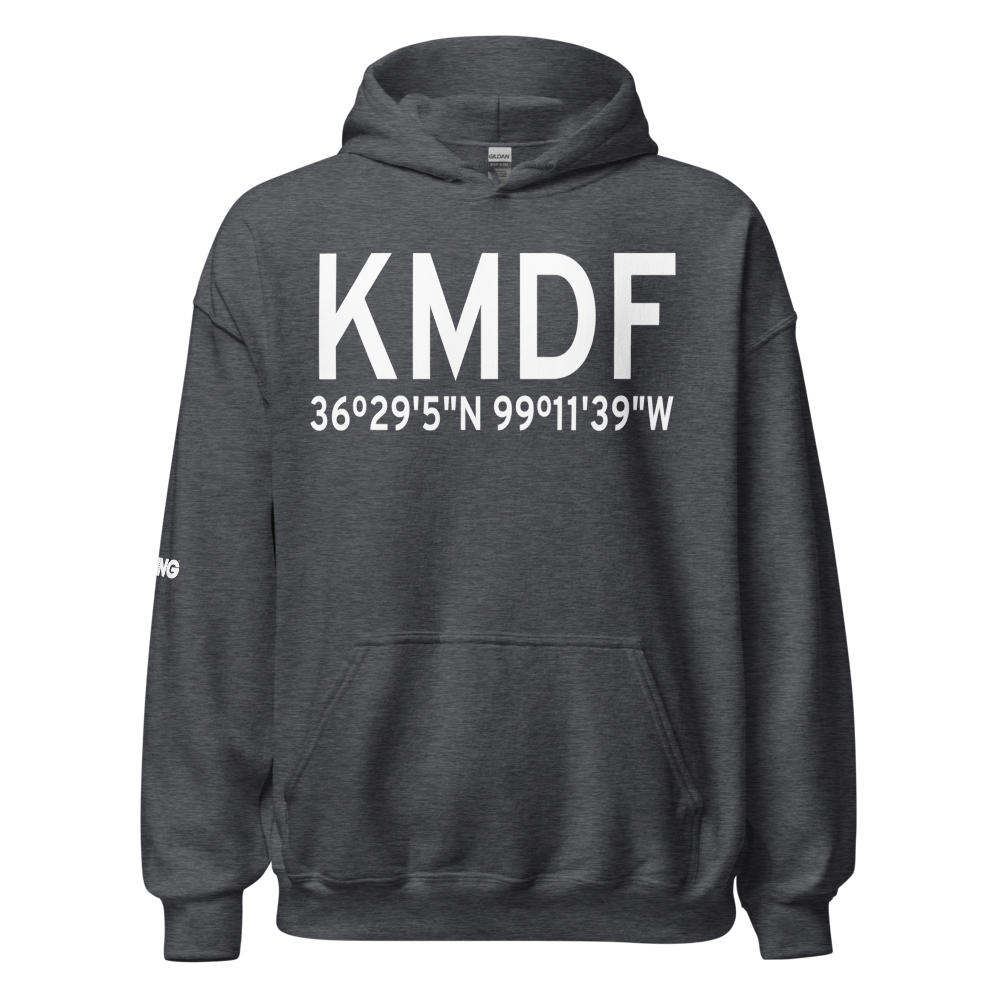 Mooreland Municipal Airport (KMDF) ICAO Hoodie Sweatshirt 