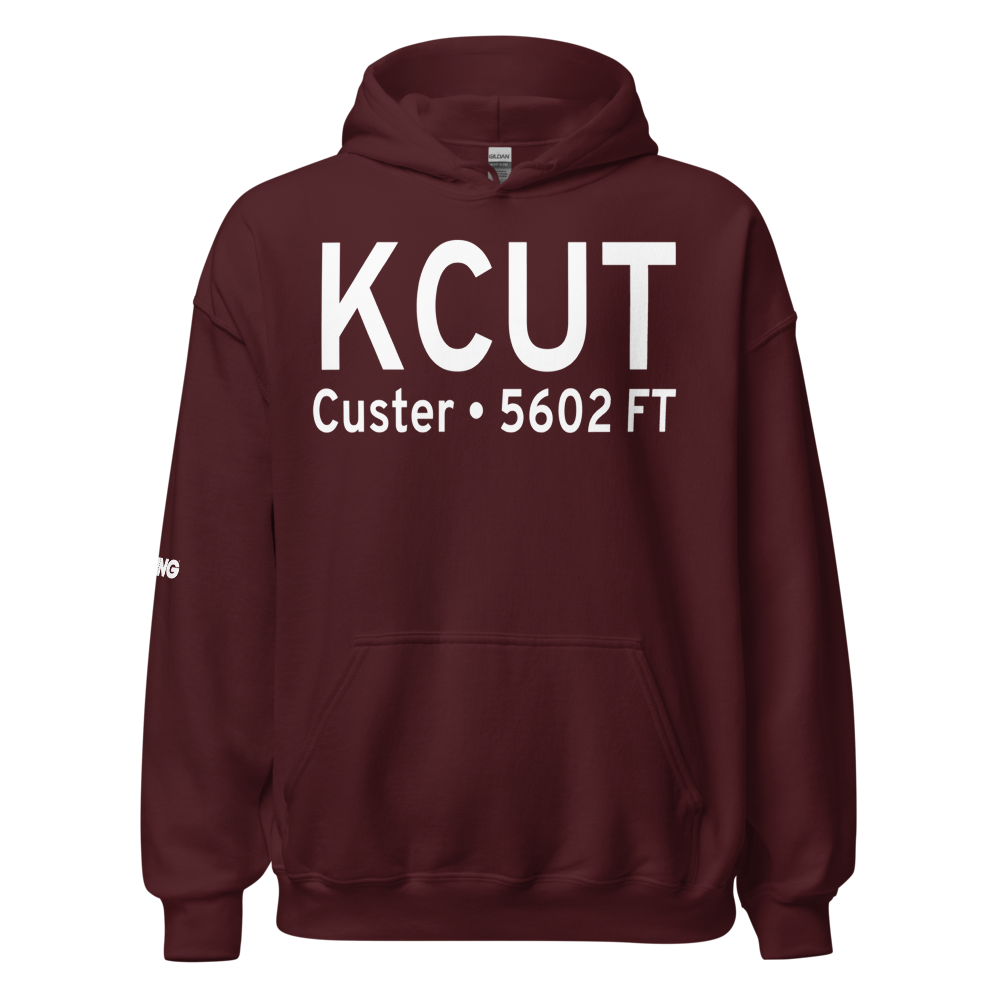 Custer County Airport (KCUT) ICAO Hoodie Sweatshirt 