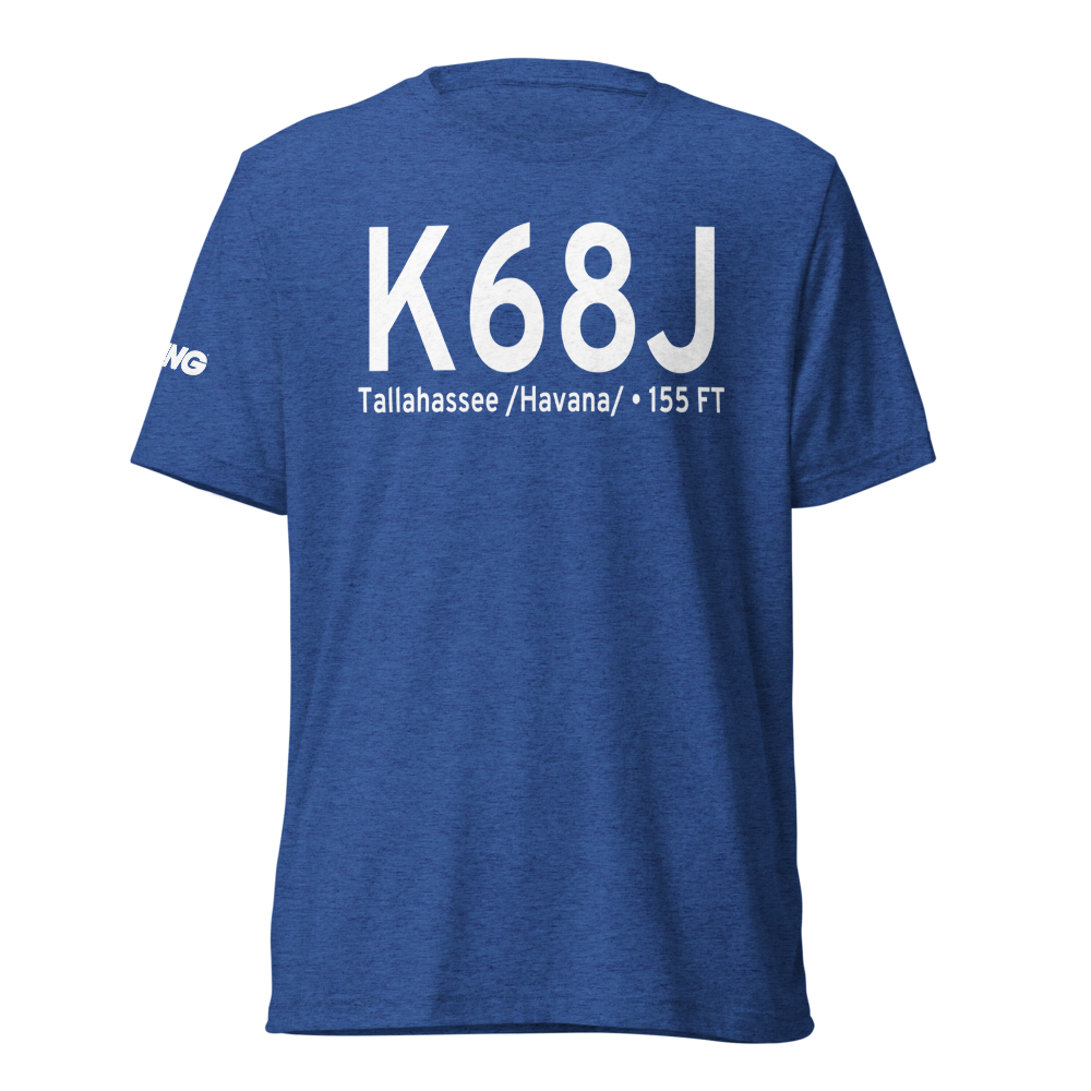 Tallahassee Commercial Airport (K68J) ICAO Tri-blend T-Shirt 