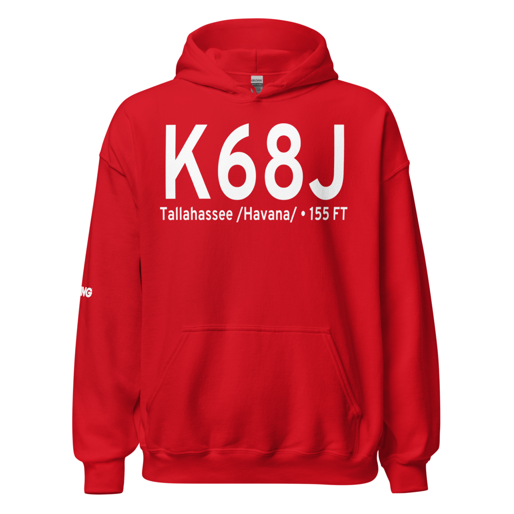 Tallahassee Commercial Airport (K68J) ICAO Hoodie Sweatshirt 