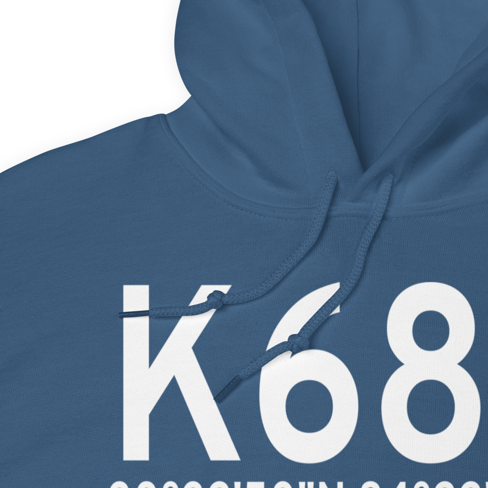 Tallahassee Commercial Airport (K68J) ICAO Hoodie Sweatshirt 