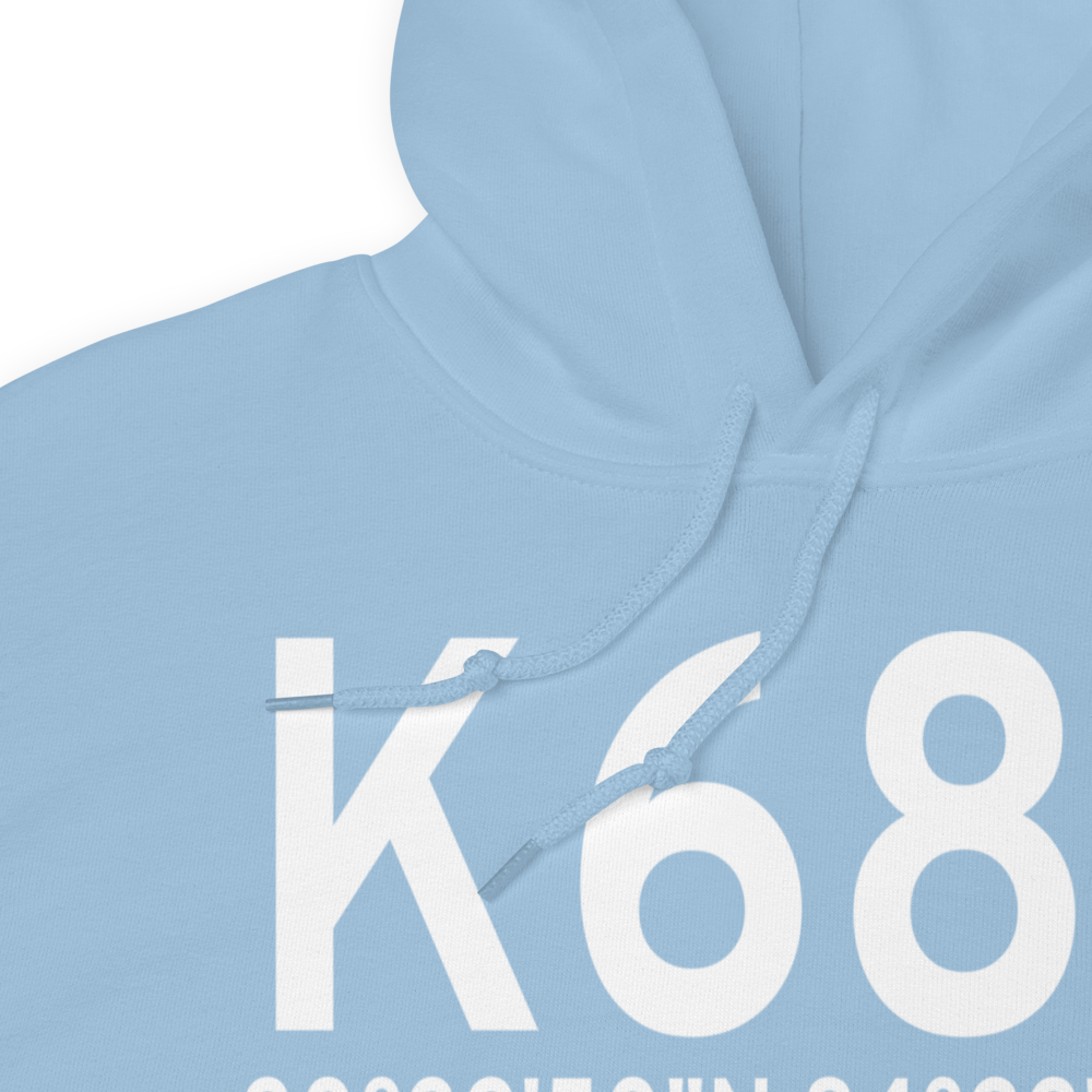 Tallahassee Commercial Airport (K68J) ICAO Hoodie Sweatshirt 