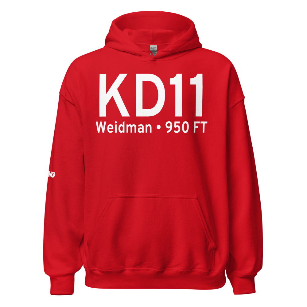 Ojibwa Airpark (KD11) ICAO Hoodie Sweatshirt 
