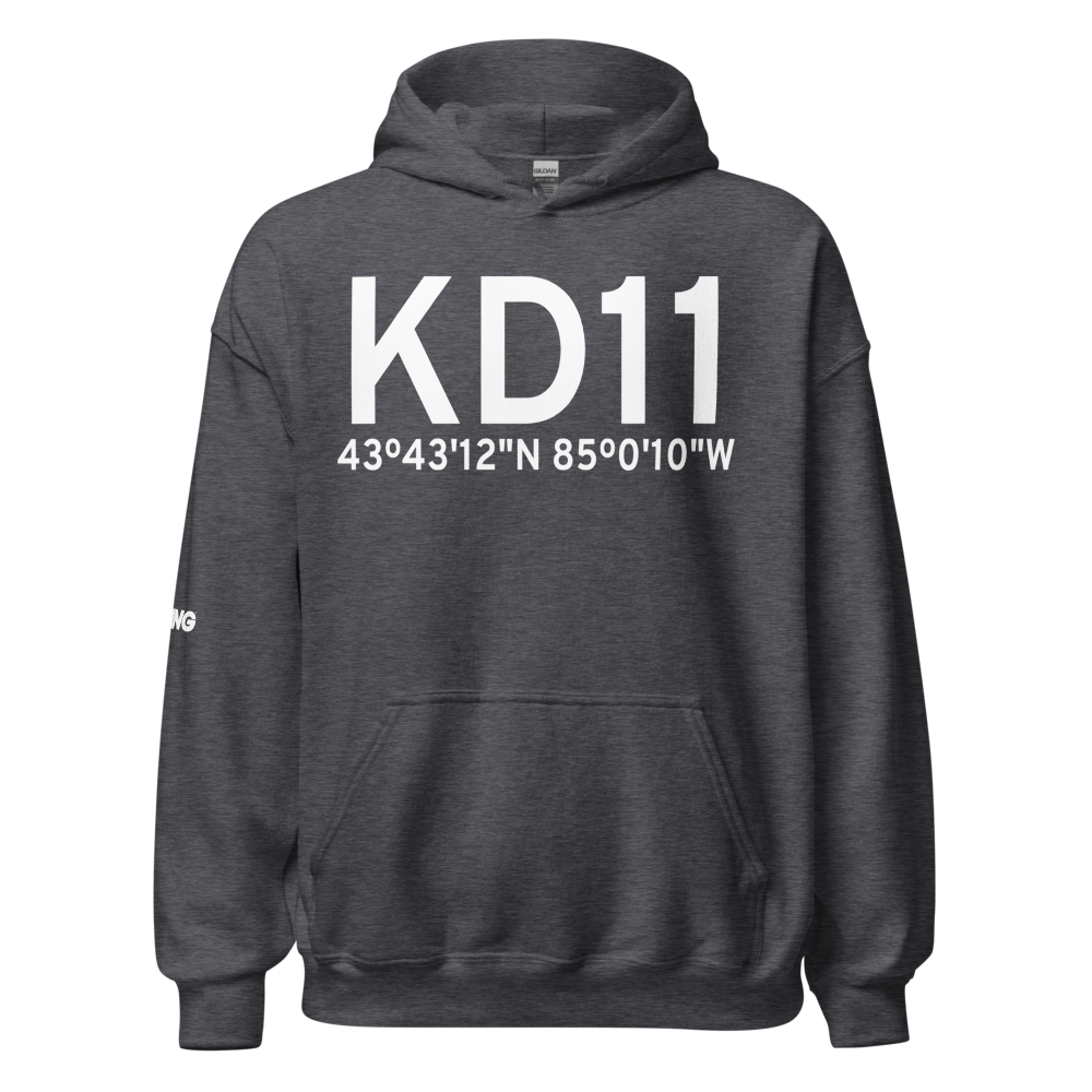 Ojibwa Airpark (KD11) ICAO Hoodie Sweatshirt 