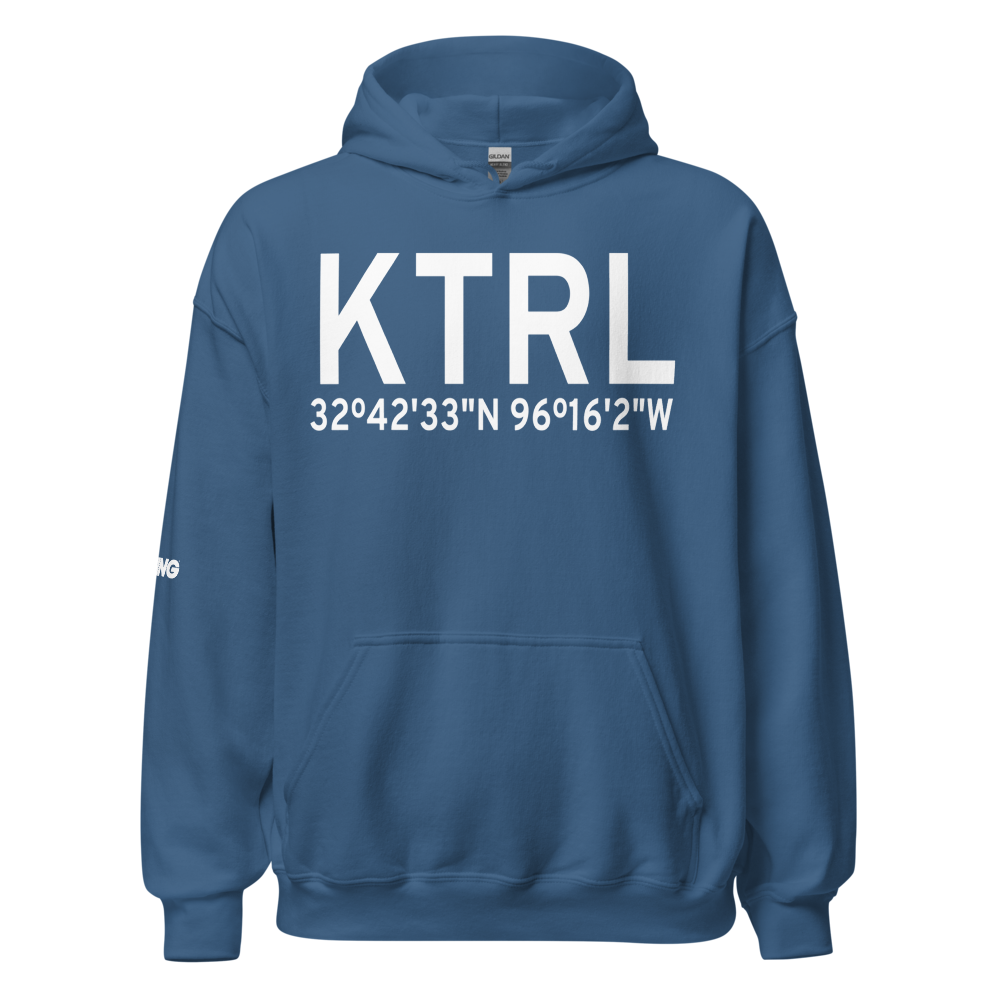 Terrell Municipal Airport (KTRL) ICAO Hoodie Sweatshirt 