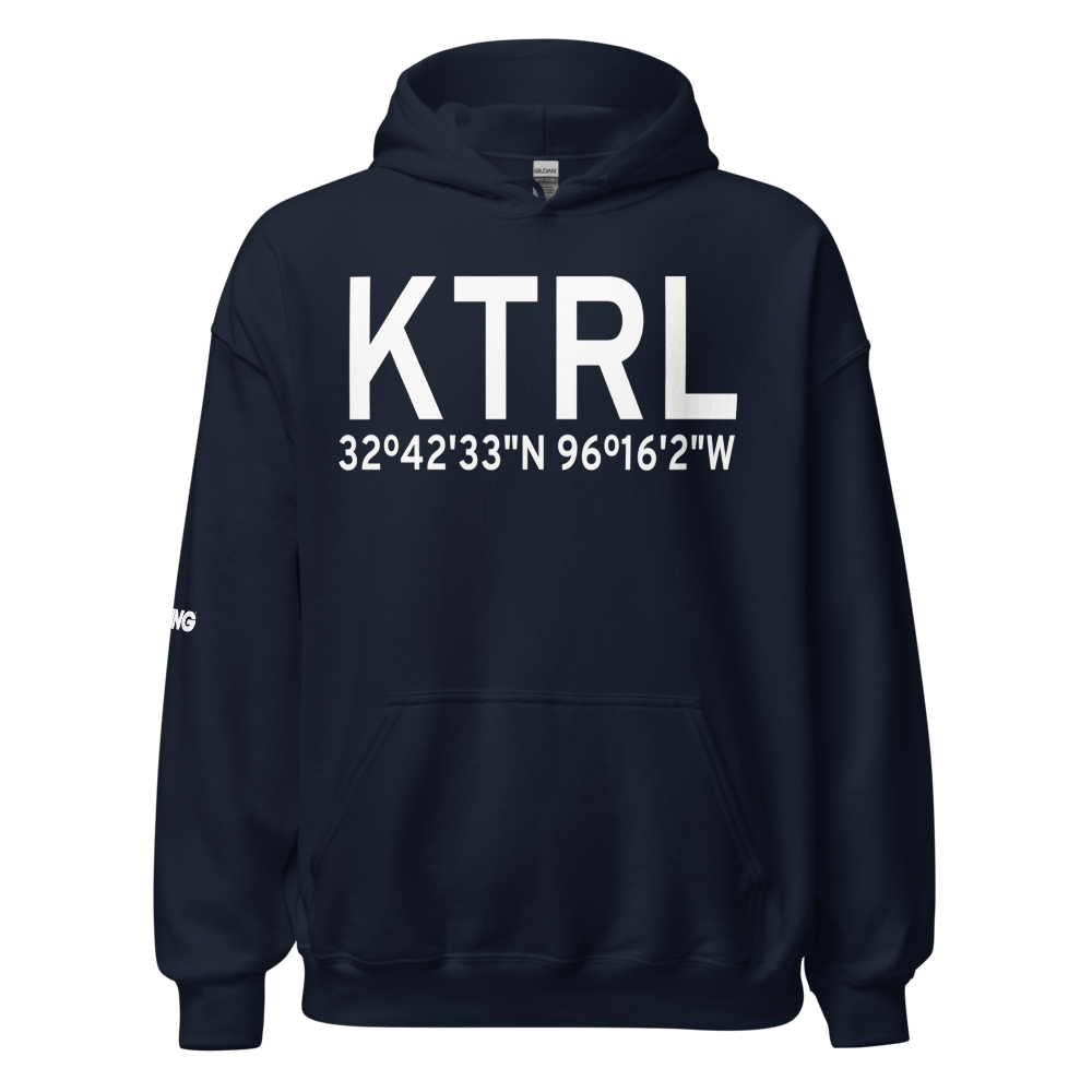 Terrell Municipal Airport (KTRL) ICAO Hoodie Sweatshirt 