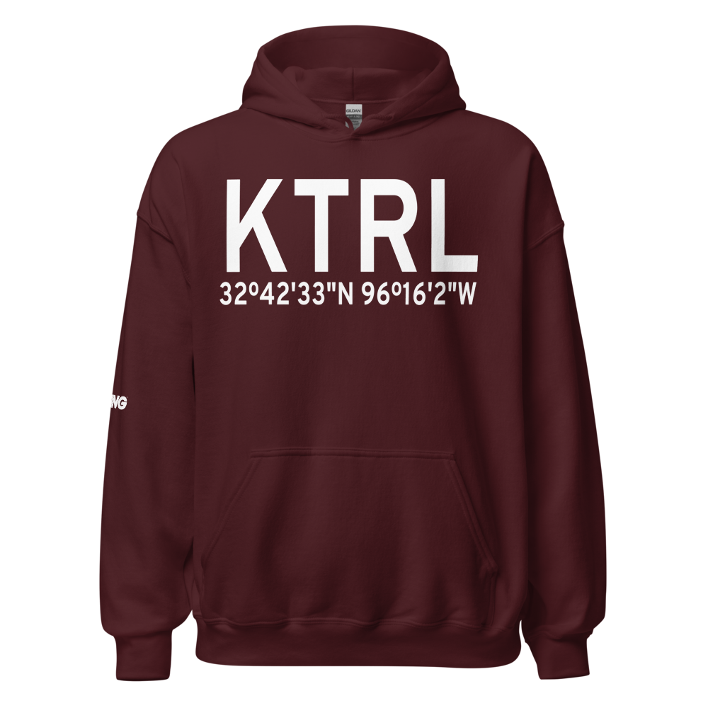 Terrell Municipal Airport (KTRL) ICAO Hoodie Sweatshirt 