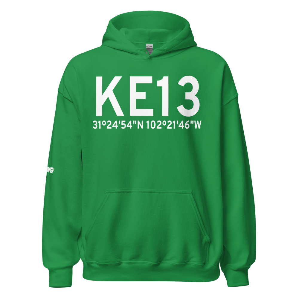 Crane County Airport (KE13) ICAO Hoodie Sweatshirt 