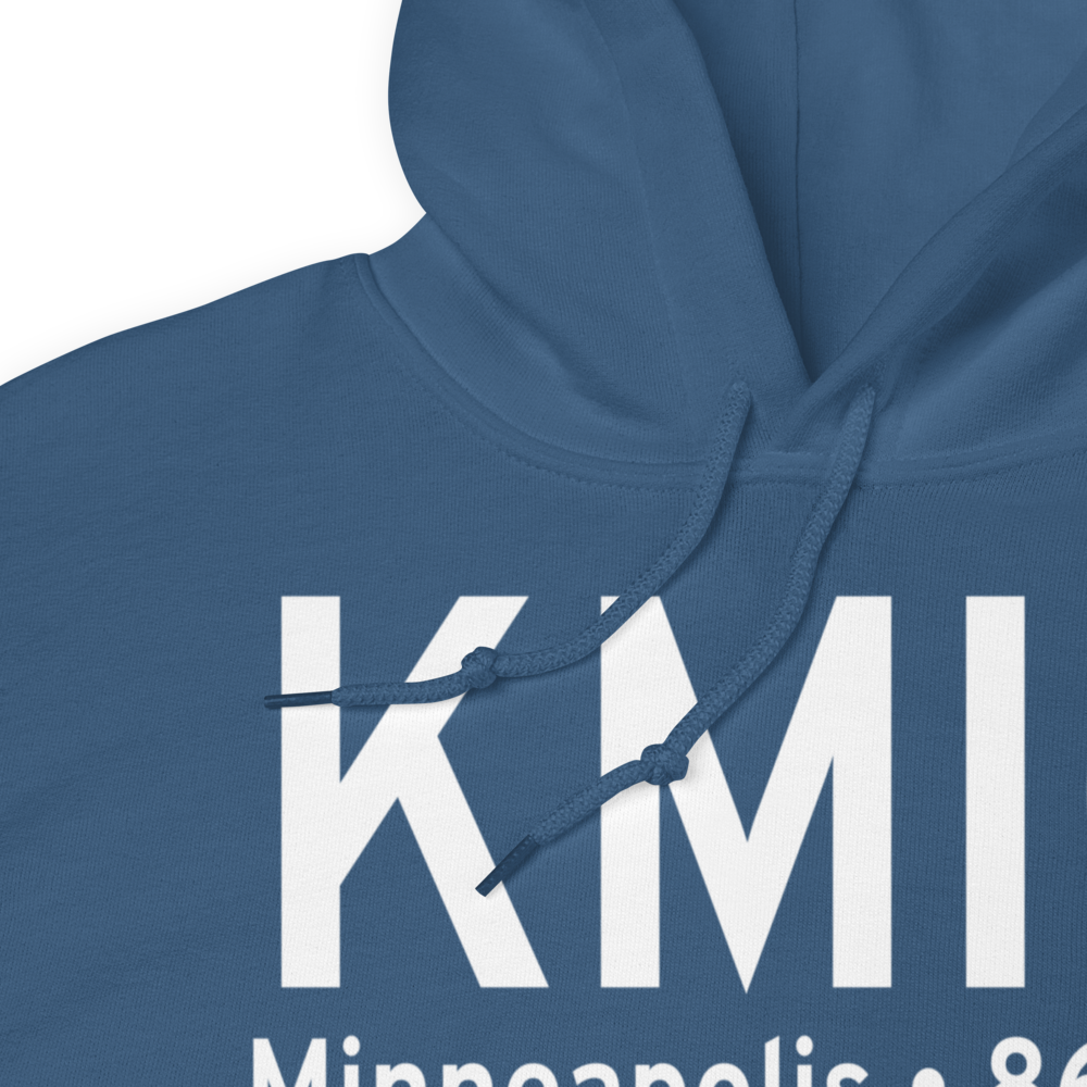 Crystal Airport (KMIC) ICAO Hoodie Sweatshirt 