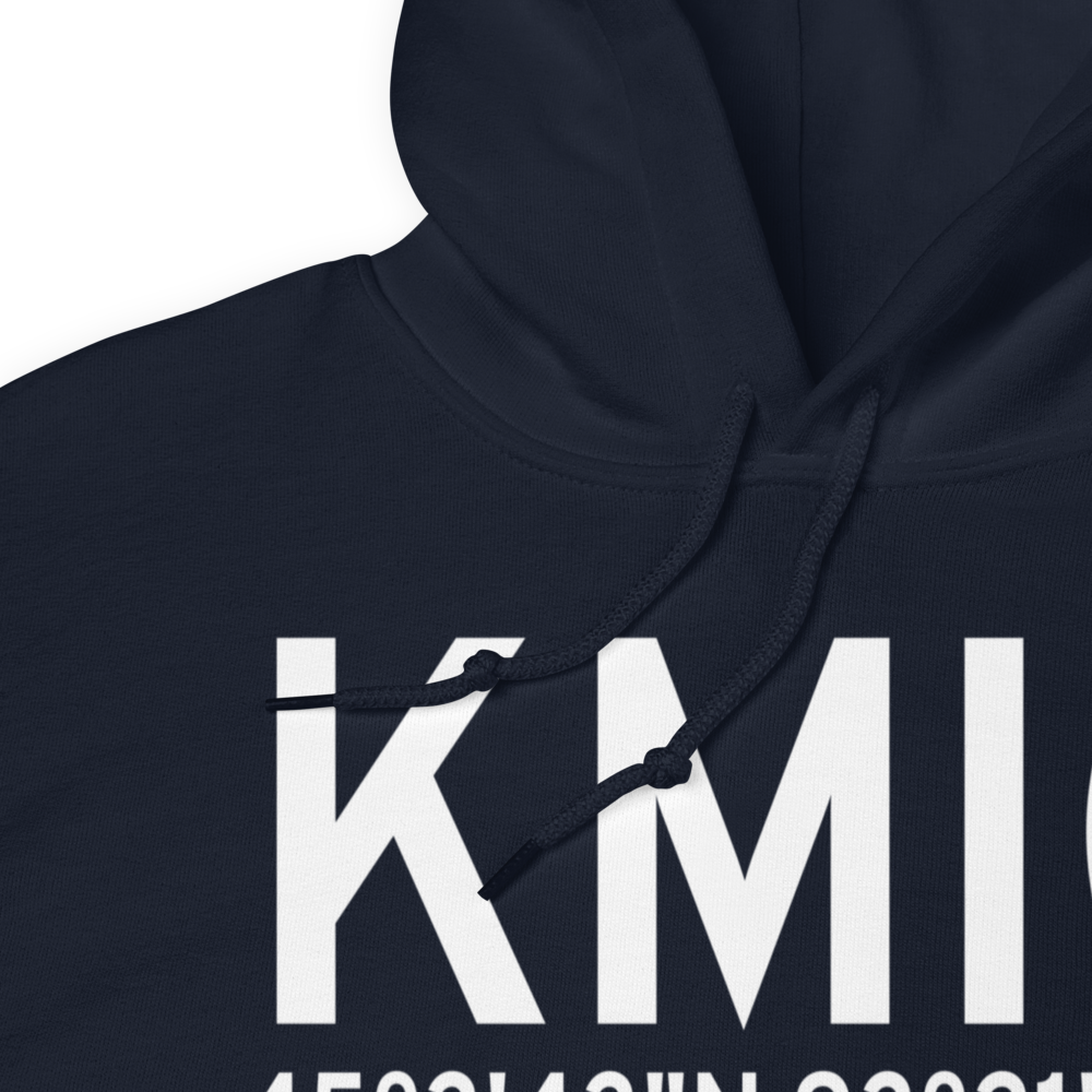 Crystal Airport (KMIC) ICAO Hoodie Sweatshirt 