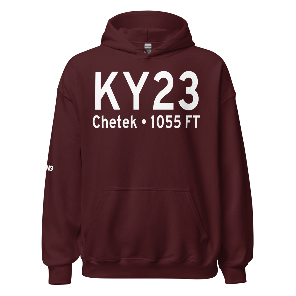 Chetek Municipal Southworth Airport (KY23) ICAO Hoodie Sweatshirt 