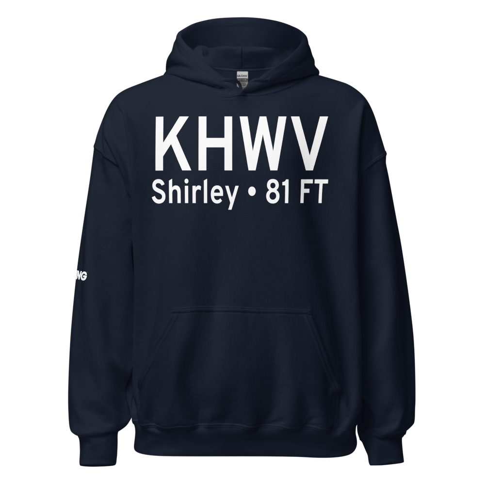 Brookhaven Airport (KHWV) ICAO Hoodie Sweatshirt 