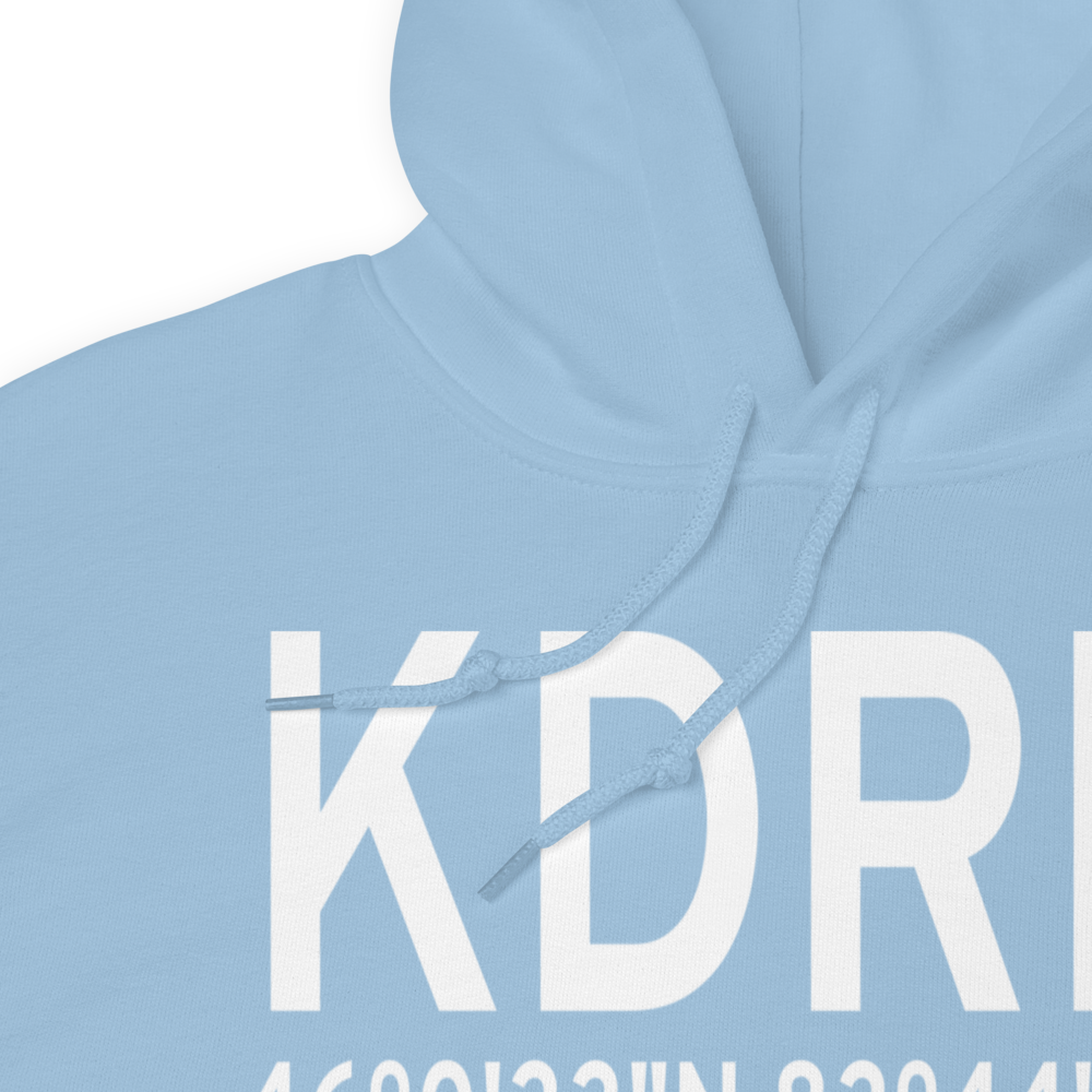 Drummond Island Airport (KDRM) ICAO Hoodie Sweatshirt 