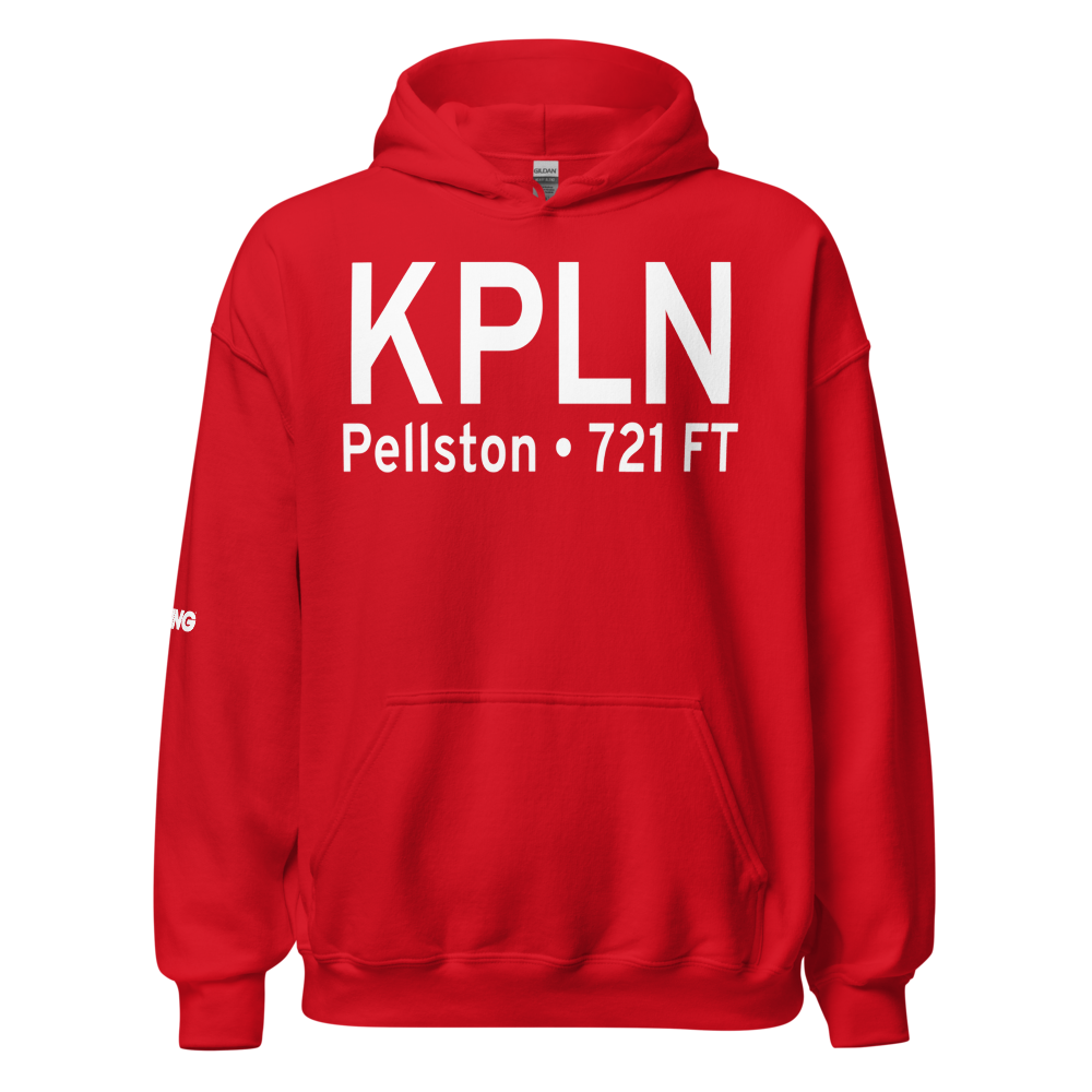 Pellston Regional Airport of Emmet County Airport (KPLN) ICAO Hoodie Sweatshirt 