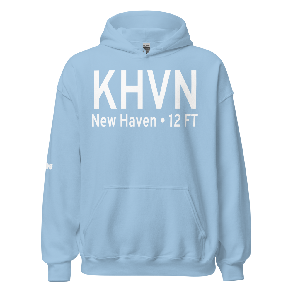 Tweed New Haven Airport (KHVN) ICAO Hoodie Sweatshirt 