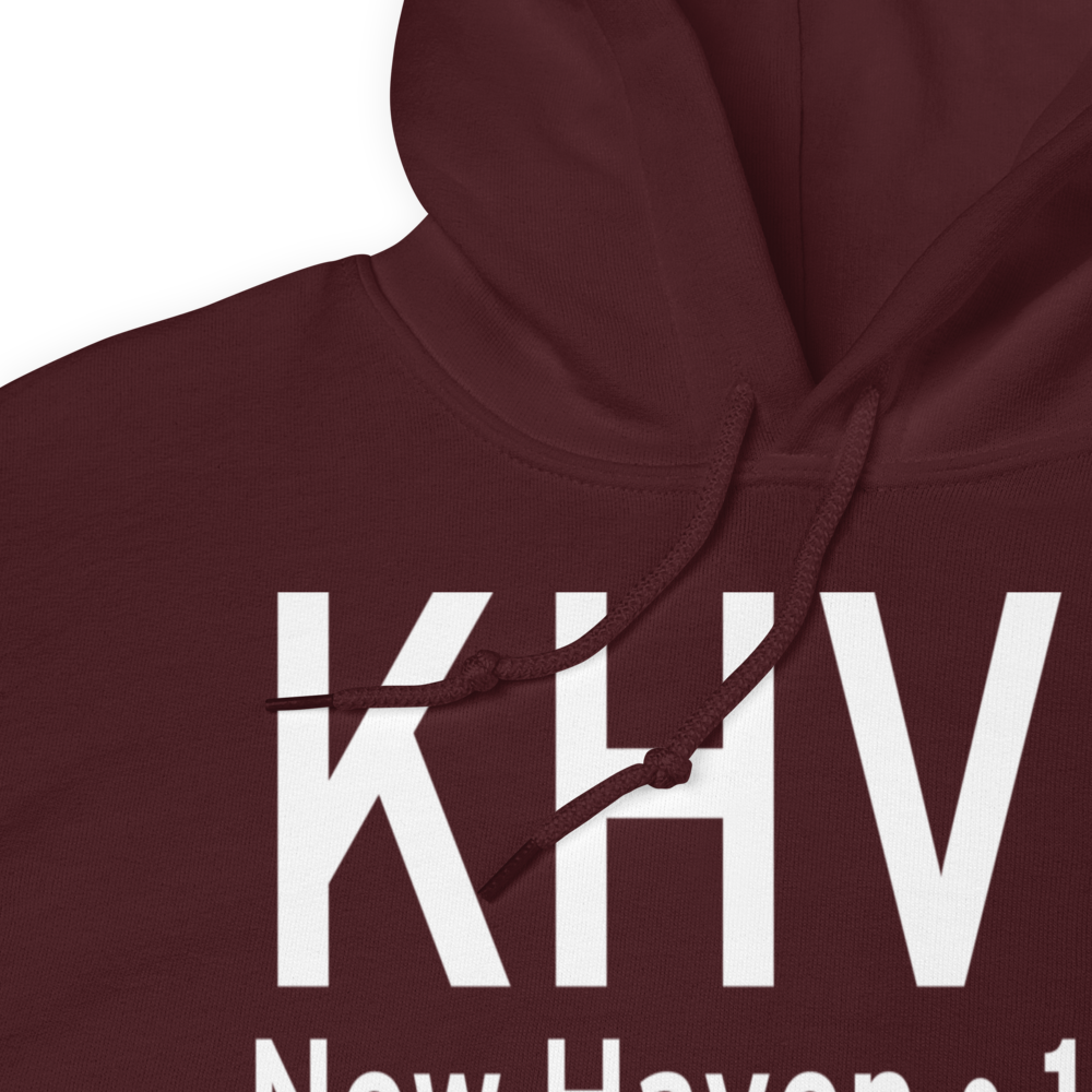 Tweed New Haven Airport (KHVN) ICAO Hoodie Sweatshirt 