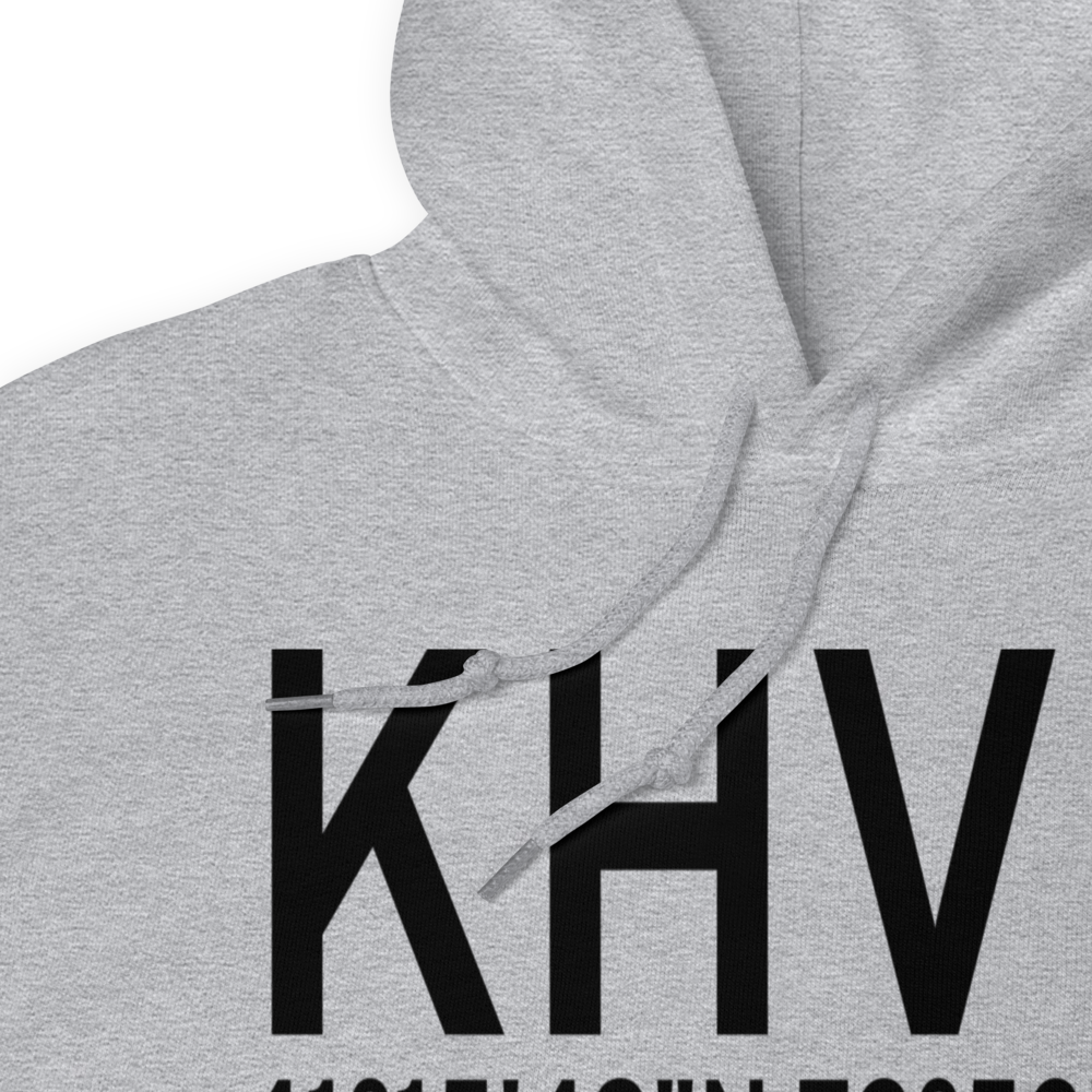 Tweed New Haven Airport (KHVN) ICAO Hoodie Sweatshirt 