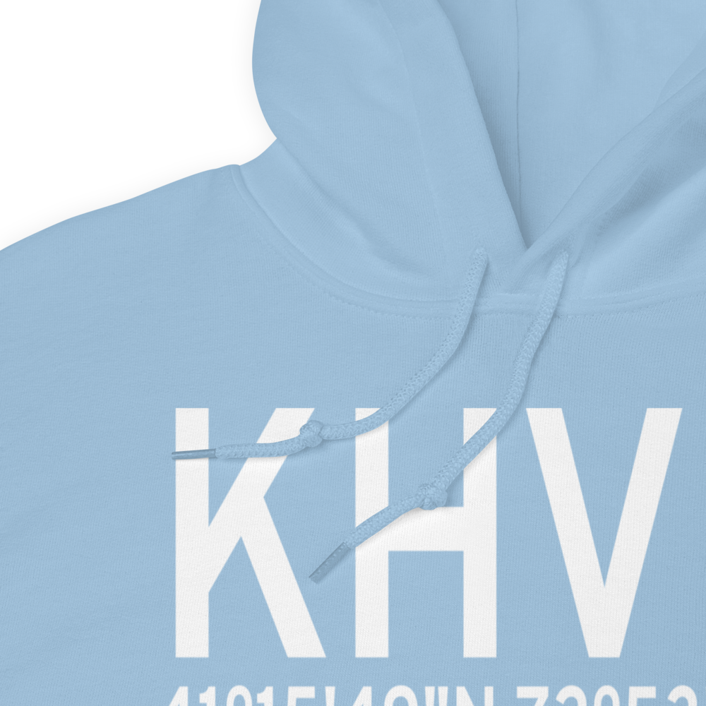 Tweed New Haven Airport (KHVN) ICAO Hoodie Sweatshirt 