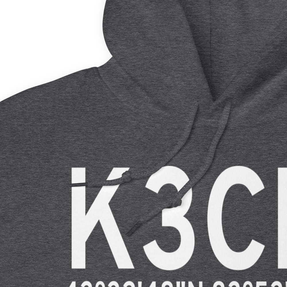 James Clements Municipal Airport (K3CM) ICAO Hoodie Sweatshirt 