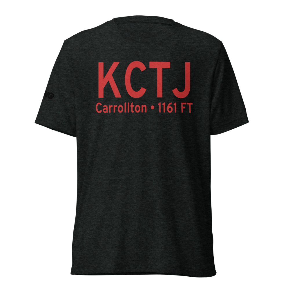 West Georgia Regional O V Gray Field (KCTJ) ICAO Tri-blend T-Shirt 