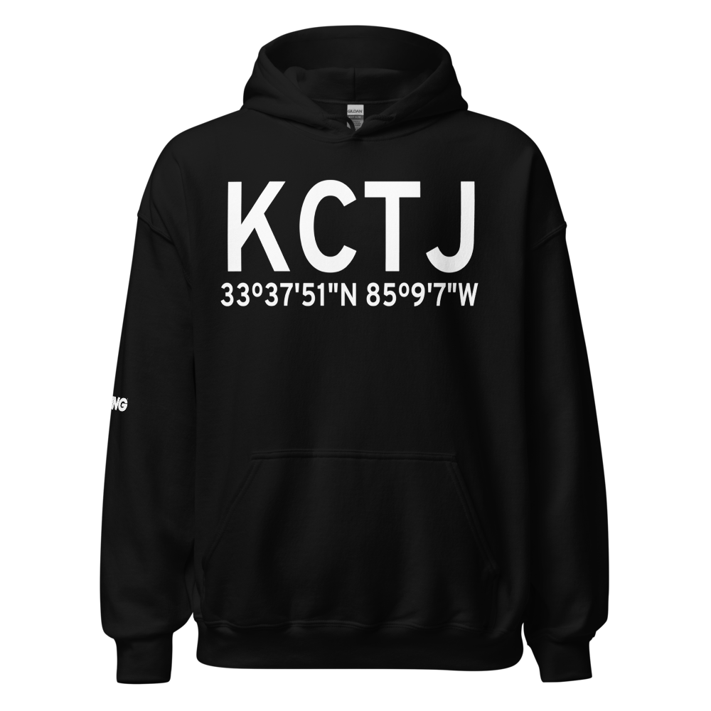 West Georgia Regional O V Gray Field (KCTJ) ICAO Hoodie Sweatshirt 