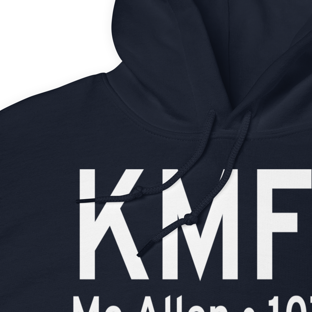 Mc Allen Miller International Airport (KMFE) ICAO Hoodie Sweatshirt 