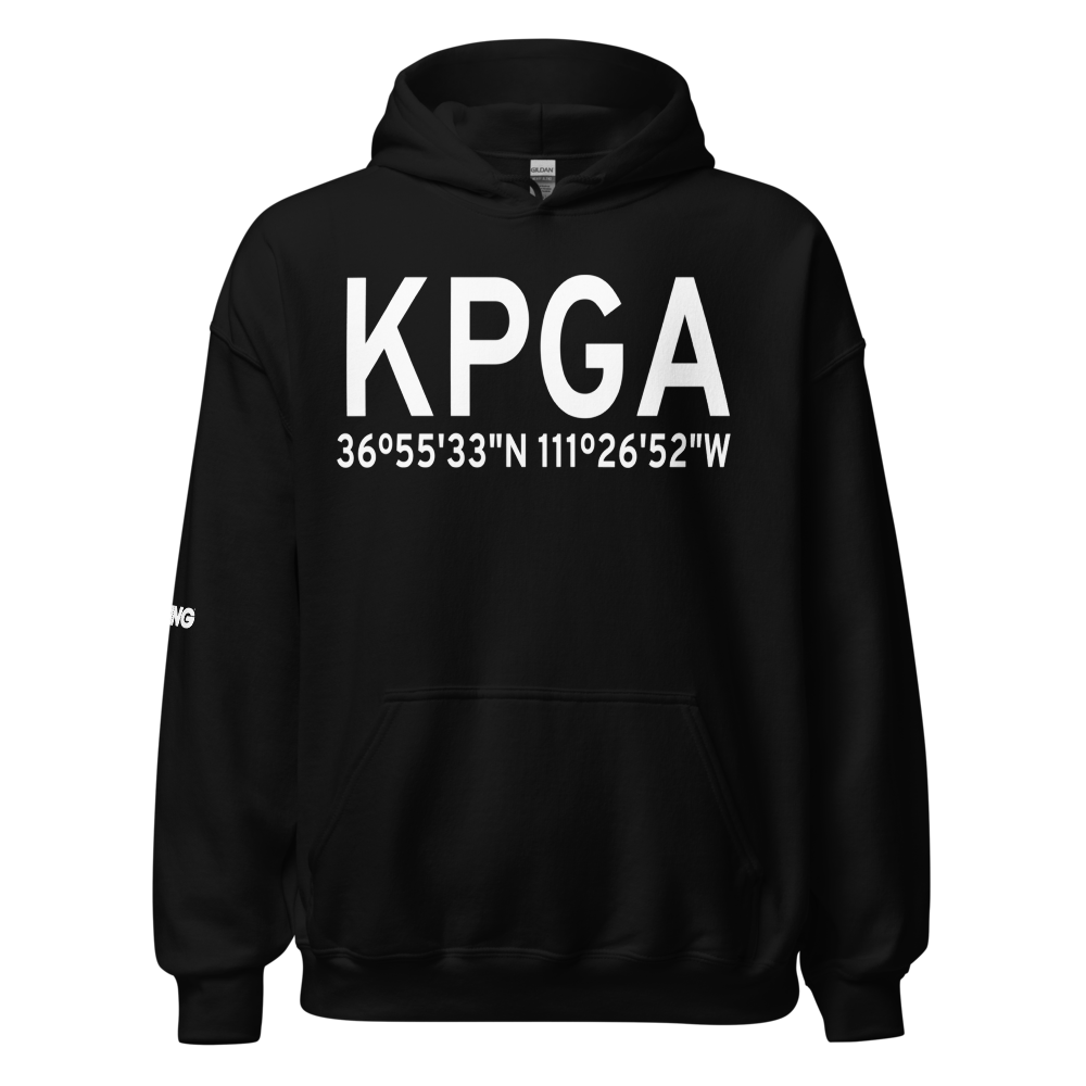 Page Municipal Airport (KPGA) ICAO Hoodie Sweatshirt 
