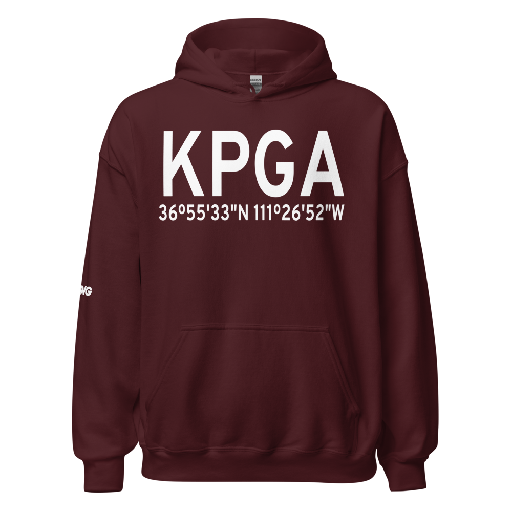 Page Municipal Airport (KPGA) ICAO Hoodie Sweatshirt 