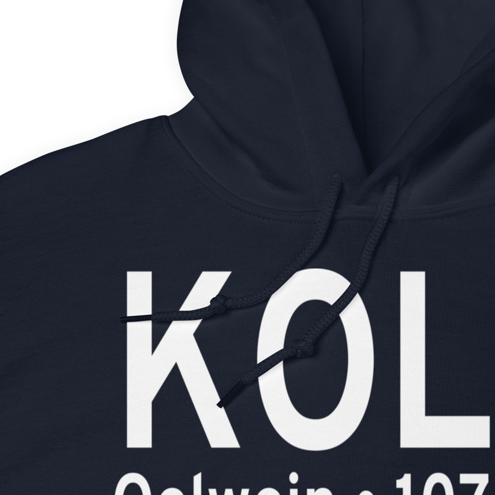 Oelwein Municipal Airport (KOLZ) ICAO Hoodie Sweatshirt 