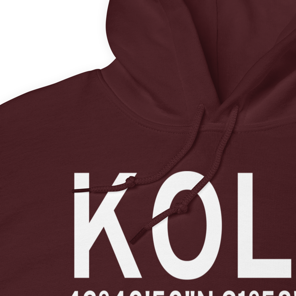 Oelwein Municipal Airport (KOLZ) ICAO Hoodie Sweatshirt 