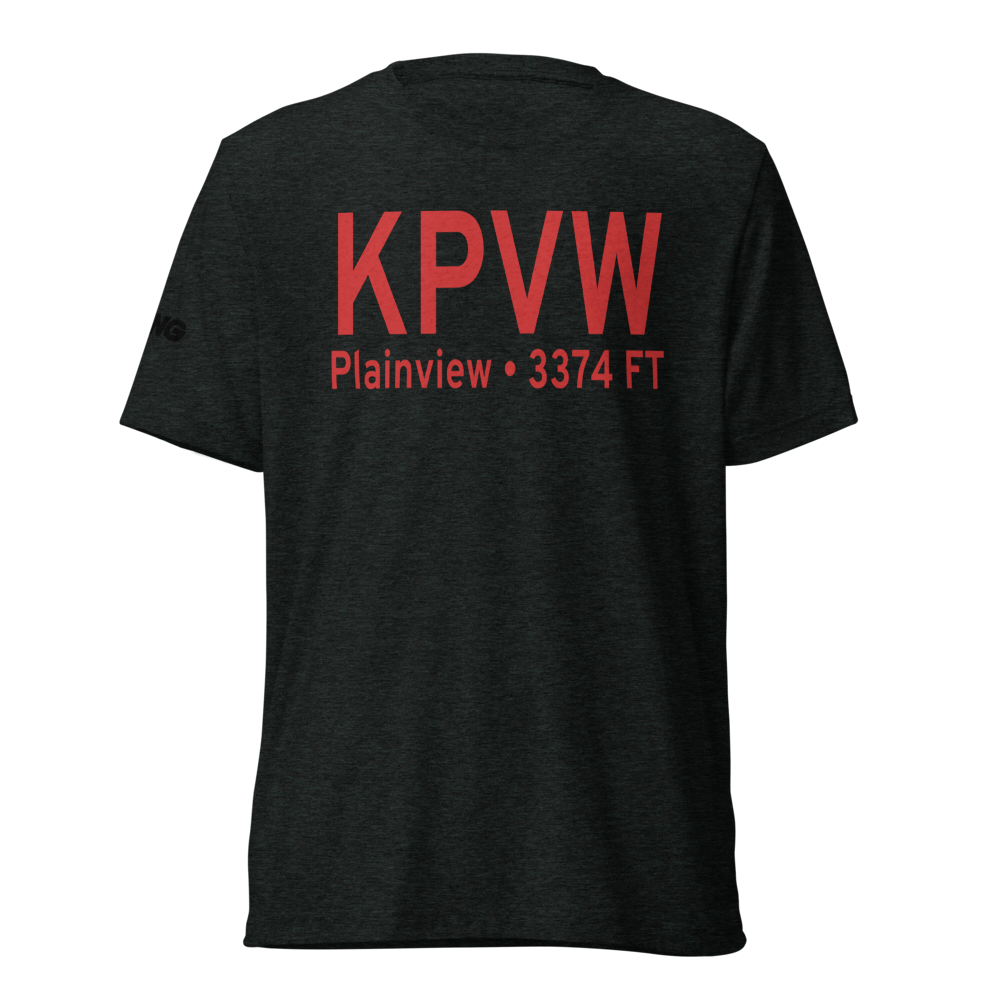 Hale County Airport (KPVW) ICAO Tri-blend T-Shirt 