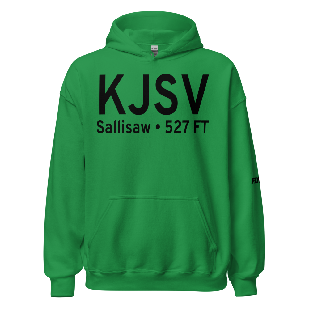 Sallisaw Municipal Airport (KJSV) ICAO Hoodie Sweatshirt 