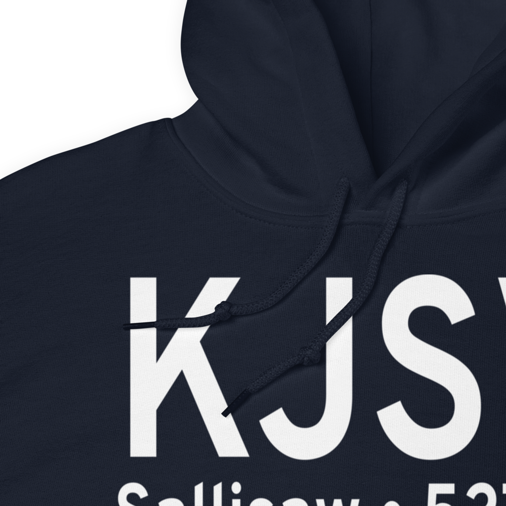 Sallisaw Municipal Airport (KJSV) ICAO Hoodie Sweatshirt 