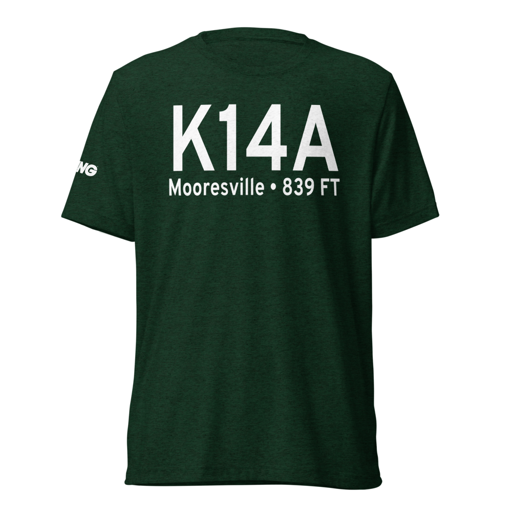 Lake Norman Airpark (K14A) ICAO Tri-blend T-Shirt 
