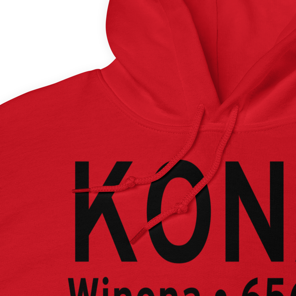 Winona Municipal-Max Conrad Field (KONA) ICAO Hoodie Sweatshirt 